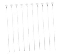 Vaguelly 10piezas Herramientas para Limpiar Oídos Palos de Pluma de Ganso Aguja de Plata Cucharas para Quitar Cerumen Palitos para Limpiar Oídos para Uso Doméstico