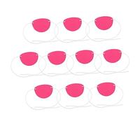 Vaguelly 10Piezas Máscara Fieltro Pirata De Parche De Halloween Para Adultos y Accesorio De Cosplay Ligero y Cómodo Para Fiestas y Representaciones