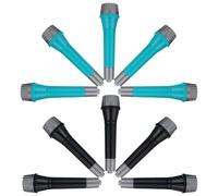 Vaguelly 10piezas Micrófono De Juguete Simulado para Microfonos para Karaoke y Infantiles Accesorios para Habilidades y Expresión