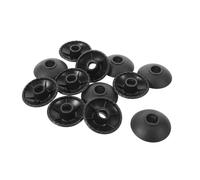 Vaguelly 12 Piezas Accesorios para Bastones de Senderismo Diseño de Cambio Rápido, Soporte de Plástico Negro de 5x5 Cm para Terrenos Irregulares y Rutas Húmedas Resbaladizas