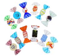 Vaguelly 12 piezas Adorno de Dulce de Vidrio para Decoración de Escritorio Hogar y Oficina Manualidad de Vidrio con Flores Clásico y