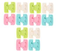 Vaguelly 12 Piezas Bloqueo De Seguridad Para Niños Pomo De La Puerta a Prueba De Niños Pomos De Puertas Para Armarios Bebé Cerradura Del Gabinete Proteccion El Plastico
