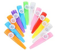 Vaguelly 12 piezas Kazoo Infantil Juguetes de Percusión Abs con Resonancia Fuerte Instrumento Musical Interactivo para Colores Aleatorios para Acompañar Guitarra y Otros Color Aleatorio
