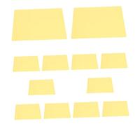 Vaguelly 12 Piezas Piel de silicona simulada. piel real piel Bolsas de la botella de lavado de esquí almohadillas de piel falsa estigma piel tatuada gel de sílice Amarillo