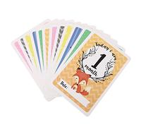 Vaguelly 12 Uds Tarjeta Adhesiva De Mes Tarjetas De Crecimiento Animal Tarjetas De De Tarjetas De Decoración Tarjetas De Nacimiento De Tarjetas De Recién Nacido Tarjetas