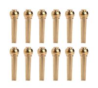 Vaguelly 12piezas Clavijas Para Puente De Guitarra Folk De Latón Para Cuerdas De Guitarra Accesorios Para Clavija De Afinación De Para Reemplazo De Hardware De