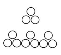 Vaguelly 12piezas Cojín De Goma Para Tazón De Canto Accesorio Para Instrumentos Budistas y Ligero Material Duradero y Resistente