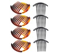 Vaguelly 12piezas Peines Laterales De Dientes Delicados Para Mujeres Peine Decorativo Para Cabello Medio Accesorio De Peluquería Ligero y Resistente