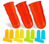 Vaguelly 15 Protectores de Dedos de Silicona Flexibles y Fáciles de Limpiar para Costura, Planchado y Manualidades 15 Unidades en Varios Colores