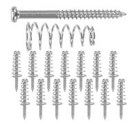 Vaguelly 15 tornillos y resortes de montaje para pastillas de guitarra, rosca de 2,5 mm, accesorios de ajuste de altura para pastillas de bajo y guitarra eléctrica.