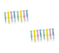 Vaguelly 16 Piezas clip de moco pinzas para mocos de bebe limpiador de nariz de bebe seringa lavagem nasal bebe irrigador nasal bebe clip para limpiar la nariz del pinza de nariz AbS