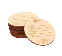 Vaguelly 16piezas Tarjetas De Para Bebés Discos De Madera Accesorios Fotográficos Para Capturar Momentos Especiales Del Primer Año Del Recién Nacido