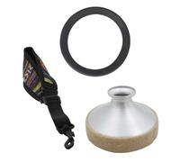Vaguelly 1juego Accesorios Para Saxofón Mute Creativo Anillo De y Correa De Cuello Herramientas Prácticas Para Músicos Diseño Elegante y Duradero
