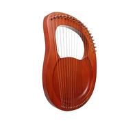 Vaguelly 1juego Arpa De Mano Cuerdas De Metal Cuerpo De Madera Instrumento Musical Portátil Para Principiantes y Amantes Color Madera