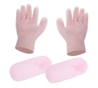 Vaguelly 1Juego Guantes y Calcetines Hidratantes Para Manos y Pies De Guantes y Calcetines Humectantes Protección y Cuidado Para Manos y Agrietadas