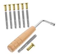 Vaguelly 1juego Herramientas Para Afinar Arpa De Lyra Incluye Pines De Metal Soporte y Llave De Accesorios Profesionales Para Reparación De Instrumentos Musicales