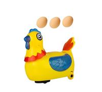 Vaguelly 1juego Juguete Eléctrico De Gallina Que Canta y Camina Función De Poner Huevos Juguete Educativo para Niño Niña Color Aleatorio Incluye Huevos