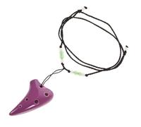 Vaguelly 1juego Ocarina De Dolomita Instrumento Musical Portátil Para Principiantes Incluye Tutorial Bolsa y Cuerda Para Amantes Música