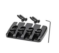 Vaguelly 1juego Puente De Metal Para Accesorios y Tornillos Sostenedor De Cuerdas Resistente y Duradero Para Guitarra Eléctrica