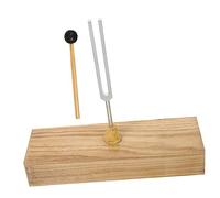 Vaguelly 1Juego Tenedor Base de Madera para Experimentos de Física Horquilla de Afinación para Prácticas Acústicas Instrumento Duradero para Educación