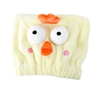 Vaguelly 1Pieza Gorro De Ducha Absorbente De Secado Amarillo Para Toalla De Turbante De Suave