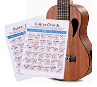 Vaguelly 1pieza Guía De Acordes De Guitarra Eléctrica De Papel De Cobre Práctica Para Estudiantes y Profesores Para Aprender Acordes Rápidamente Ligera y Portátil Compatible Guitarras