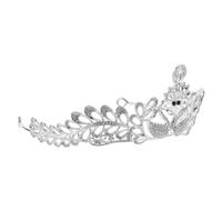 Vaguelly 1Pieza Tiara De Novia De Rhinestone De Cisne Accesorio De Exquisito Para Bodas y Sesiones Fotográficas Hermosa Para Mujeres