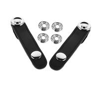 Vaguelly 2 Correas de Fuelle para Acordeón Piel Sintética Negra con Hebillas, Distancia entre Orificios 7,8 Cm, Diseño Clásico y Estabilidad Mejorada para Prácticas Diarias