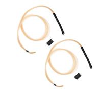 Vaguelly 2 Juegos Accesorio para Violín y Viola Pelo de Caballo Beige, Uso Dual para Interpretación y Práctica, Larga Duración y Almohadilla Antideslizante para Mayor Comodidad