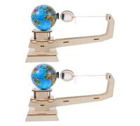 Vaguelly 2 Juegos de Rompecabezas de Globo de Gravedad, Kit de Bricolaje, Modelos de la Tierra y la Luna, Juguetes científicos de física Stem, Juguete Educativo de exploración para niños pequeños
