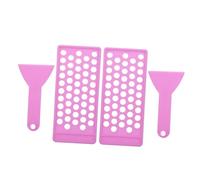 Vaguelly 2 juegos Lipstick Filling Tray With And Flexible Spatula For DIY Lip Balm And Gloss Crafting Kit Per For Homemade Lip Care