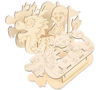 Vaguelly 2 Juegos Puzzle de Barco para de Puzzle de Madera DIY Juguete Educativo para Desarrollar la Imaginación y Habilidad Manual Incluye de Barco Dragón y Remero para