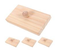 Vaguelly 2 Pares de Bloques de Arena de Madera: Instrumentos de percusión para niños - Caja de resonancia de Madera, Instrumento Musical, Juguete de percusión - Juguetes Musicales Montessori