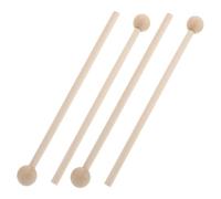 Vaguelly 2 Pares de Varillas de Madera para Batería Diseño Portátil y Calidad de Sonido Mejorada, Ideales para Práctica Personal y Kits de Batería