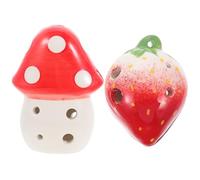 Vaguelly 2 Piezas 6 Ocarina Instrumentos Musicales Para Niños Instrumentos Para Niños Juguetes De Los Niños Juguetes Para Niños 6 Hoyos Xun Flauta Xun Mini Juguete Cerámica Rojo