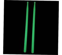 Vaguelly 2 Piezas Baqueta tímpanos mazos de tambor de acero amortiguadores de percusión musical accesorios para instrumentos herramientas de percusión martillos de tambor nylon Green