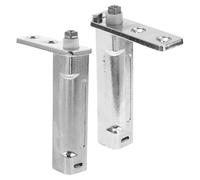 Vaguelly 2 Piezas Bisagra del Congelador Doméstico de Acero Inoxidable Plata, Fácil de Mantener y Proporciona Estabilidad, Accesorio Adecuado para Reparación de Bisagras de Nevera Pequeña