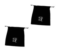 Vaguelly 2 Piezas Bolsa para Secador De Pelo De Franela Viajar Bolsa De Almacenamiento De Secador De Pelo Cabello Neceser De Viaje Largo Bolsa De Viaje para Rizador Bolsa con Cordón Black