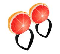 Vaguelly 2 Piezas Cabello Divertido de Pomelo Cabestro de Peluche para Fiesta de Cosplay Accesorios de Cabello Temáticos de Frutas Diadema de Fiesta Creativa y