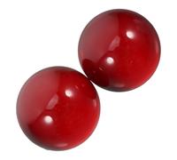 Vaguelly 2 Piezas Esferas de Decorativas Rojo de Adornos para y Hogar Esferas de Vidrio para Ejercicios de Agilidad y Decoración de Escritorios y Mesas