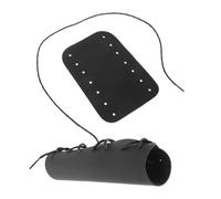 Vaguelly 2 Piezas Guanteletes De Cuerno Kit De Limpieza De Trombón Silbato De Tren Almohadillas De Mango De Cuerno Cuernos De Zapatos Trompeta Bocina De Camión Bocina De Bicicleta Pu Black