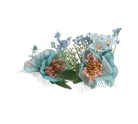 Vaguelly 2 Piezas Hawaiian Flower Hair Combs Lightweight Artificial Hibiscus Plumeria Side Clips For Women Summer Beach Wedding Luau Party Accessories