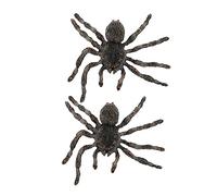 Vaguelly 2 Piezas Juguete Modelo de Insecto Horrible Modelo de araña Gran araña Peluda Aterrador Broma cifra Largo Juguetes araña de decoración de Halloween araña de simulación el plastico