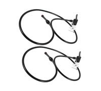 Vaguelly 2 Piezas Manguera de Extensión para Bomba de Bicicleta Adaptadores de Aire para Inflado de Neumáticos Compatible con Válvulas Presta y Resistente al Frío y de Usar para Accesorios