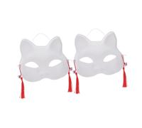 Vaguelly 2 Piezas Máscara de gato hefeng Suministros de vestuario suministros de disfraces novelas de animales encantador accesorios de vestuario el plastico