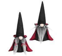 Vaguelly 2 Piezas Muñecos de Halloween Faceless con y Roja para Decoración de Escritorio y Hogar Adornos para Fiesta de Halloween Sin Olores y Ecológicos