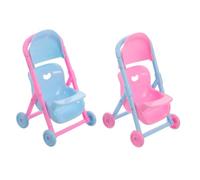Vaguelly 2 Piezas Paseante Cochecito De Juego De Simulación Cochecito De Juguete para Muñeca Buggy Cochecitos De Muñecas Muñeca De Juguete Accesorios para Muñecas El Plastico