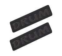 Vaguelly 2 Piezas Protector De Bombo Almohadillas De Silenciamiento De Bombo De Bajo Escudo De Accesorios De Pad De Batería Silenciador De Batería Black Gel De Sílice