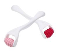 Vaguelly 2 Piezas Rodillo Facial de Silicona Masajeador Ojos y Cara Compacto Reutilizable para Mejor Absorción de Cremas y Alivio de Piel Sensible