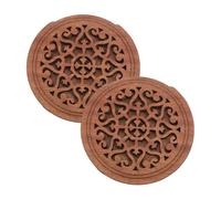 Vaguelly 2 Piezas Tapa de Sonido para Guitarra Acústica Bloqueadora de Sonido de Madera Supresor de Retroalimentación para Guitarra Folk Color Marrón Oscuro